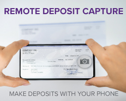 Remote Deposit Capture, mobile deposit, convenient, easy deposit, deposit from home
