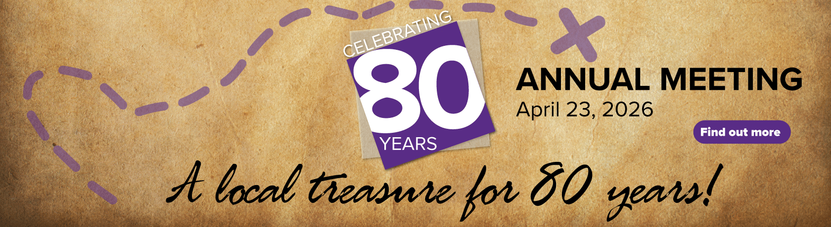 Annual Meeting April 23 Celebrating 80 Years